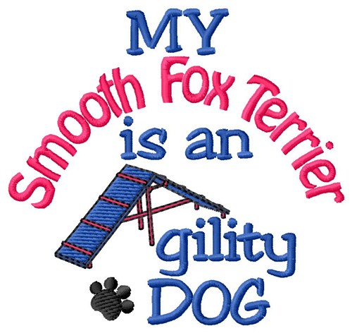 Smooth Fox Terrier Machine Embroidery Design