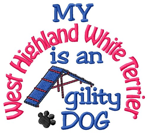 West Highland White Terrier Machine Embroidery Design