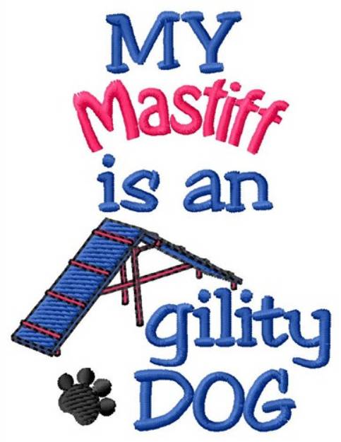 Picture of Mastiff Machine Embroidery Design