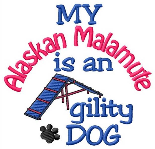 Picture of Alaskan Malamute Machine Embroidery Design
