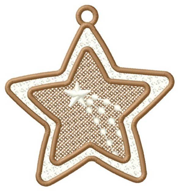Picture of Shooting Star Ornament Machine Embroidery Design