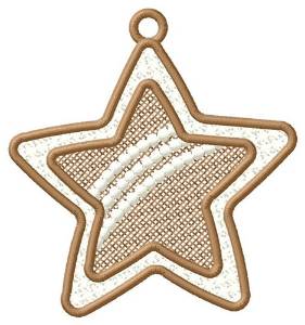 Picture of Rainbow Star Ornament Machine Embroidery Design