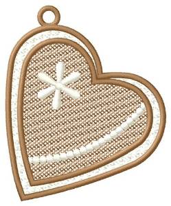 Picture of Heart Ornament Machine Embroidery Design