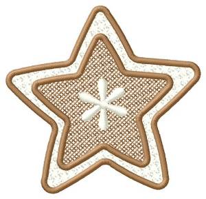 Picture of Bordered Star Machine Embroidery Design