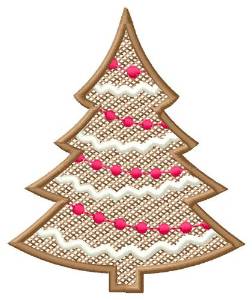 Picture of Decorated Tree Machine Embroidery Design