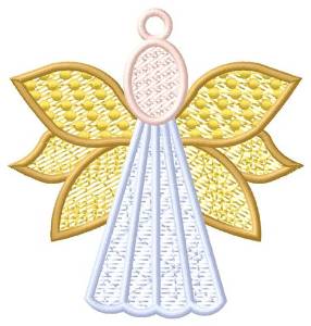 Picture of Colorful Angel Ornament Machine Embroidery Design