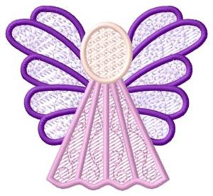 Picture of Pink Angel Machine Embroidery Design