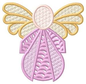 Picture of Pink Angel Machine Embroidery Design
