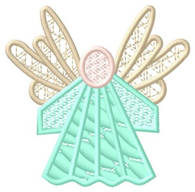 Picture of Green Angel Machine Embroidery Design