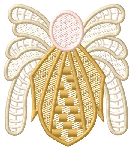 Golden Angel Machine Embroidery Design
