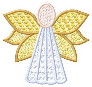 Picture of Yellow Angel Machine Embroidery Design