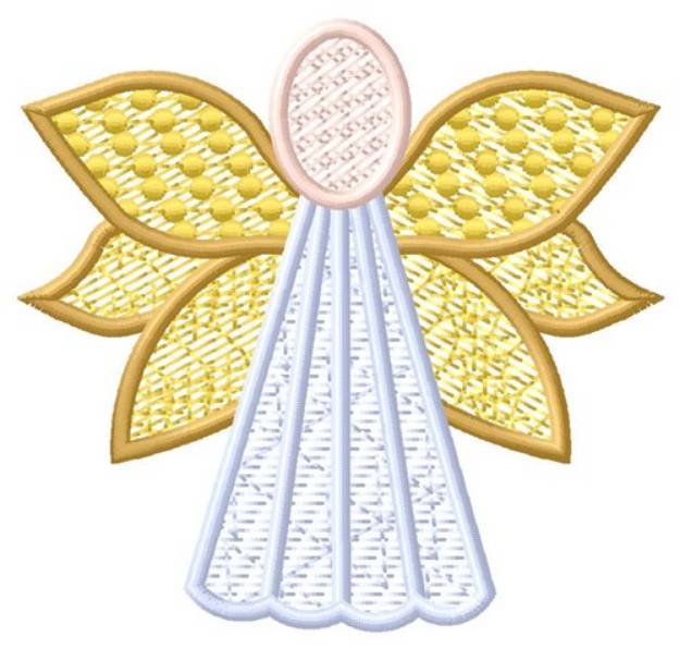 Picture of Yellow Angel Machine Embroidery Design