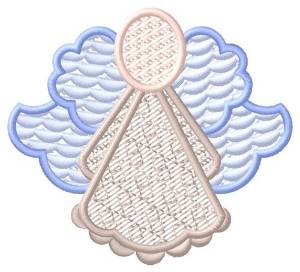 Picture of Blue Angel Machine Embroidery Design