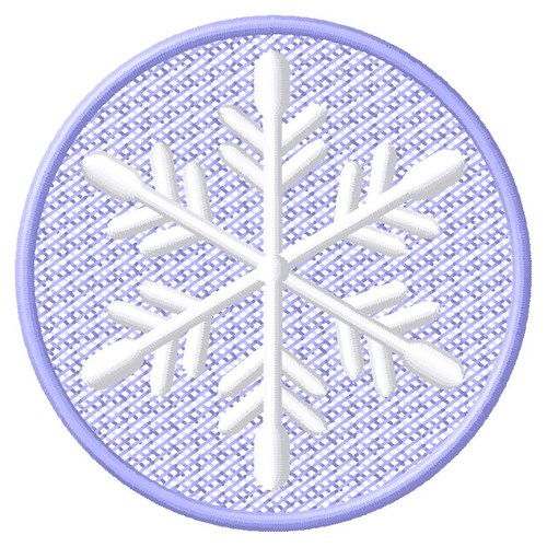 Snowflake Circle Machine Embroidery Design