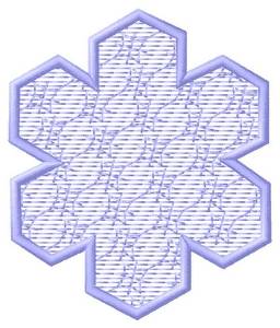Picture of Purple Snowflake Machine Embroidery Design