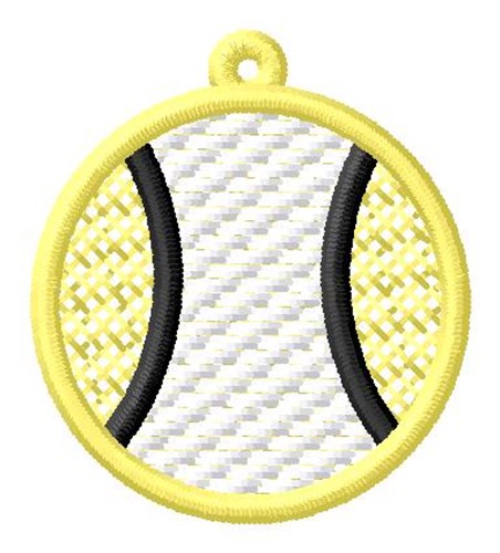 Tennis Ball Ornament Machine Embroidery Design