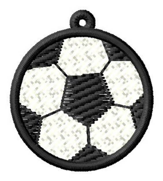 Picture of Soccer Ball Ornament Machine Embroidery Design