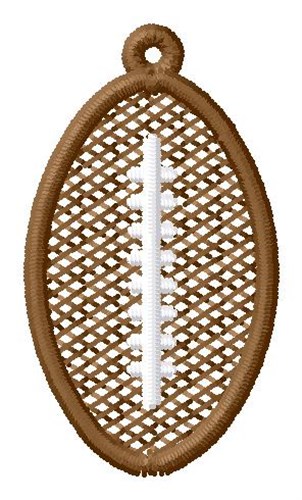 Football Ornament Machine Embroidery Design
