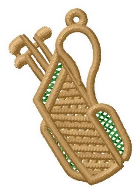 Picture of Golf Bag Ornament Machine Embroidery Design