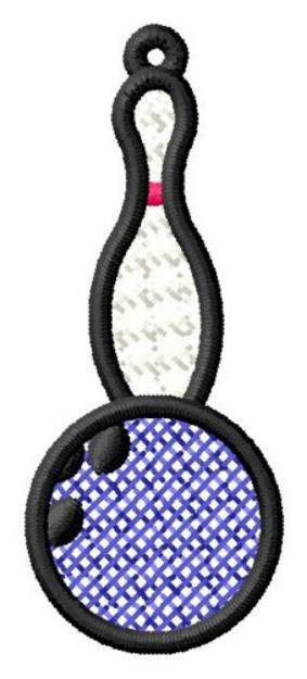 Picture of Bowling Ornament Machine Embroidery Design