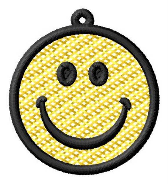 Picture of Smiley Face Ornament Machine Embroidery Design