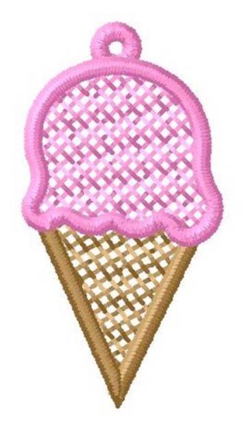 Picture of Ice Cream Ornament Machine Embroidery Design