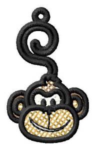 Picture of Monkey Head Ornament Machine Embroidery Design