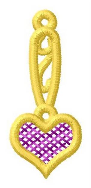 Picture of Heart Ornament Machine Embroidery Design