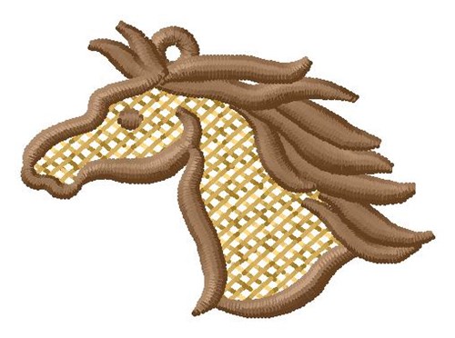 Horse Ornament Machine Embroidery Design