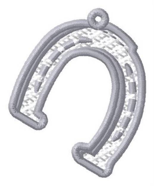 Picture of Horseshoe Ornament Machine Embroidery Design