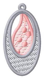 Picture of Teardrop & Oval Ornament Machine Embroidery Design