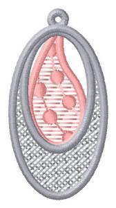 Picture of Teardrop & Oval Ornament Machine Embroidery Design
