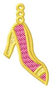 Picture of High Heel Ornament Machine Embroidery Design
