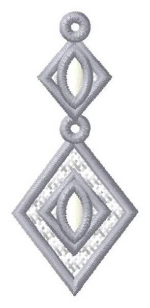 Picture of Diamond Drop Ornament Machine Embroidery Design