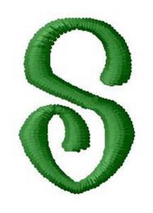 Picture of Tree Alphabet S Machine Embroidery Design