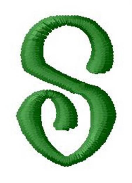 Picture of Tree Alphabet S Machine Embroidery Design