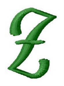 Picture of Tree Alphabet Z Machine Embroidery Design
