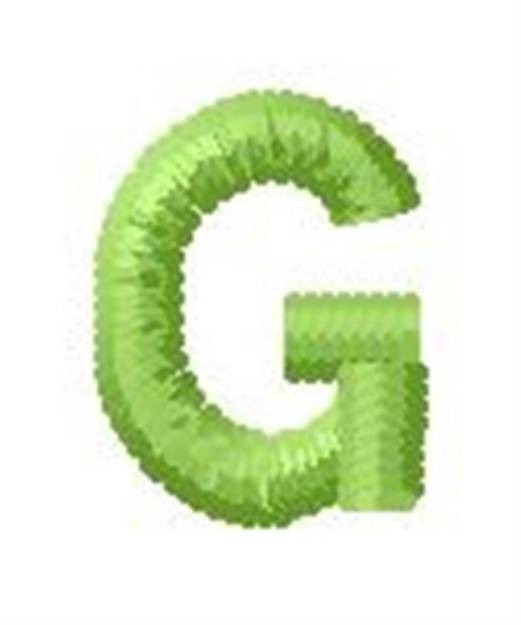Picture of Tree Block Alphabet G Machine Embroidery Design