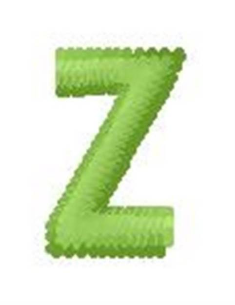 Picture of Tree Block Alphabet Z Machine Embroidery Design