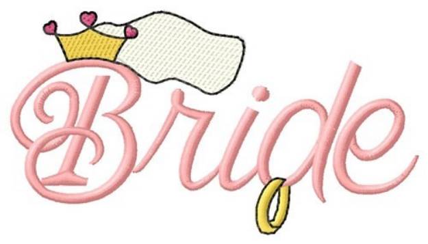 Picture of Bride Machine Embroidery Design