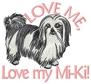 Picture of Love My Mi-Ki Machine Embroidery Design
