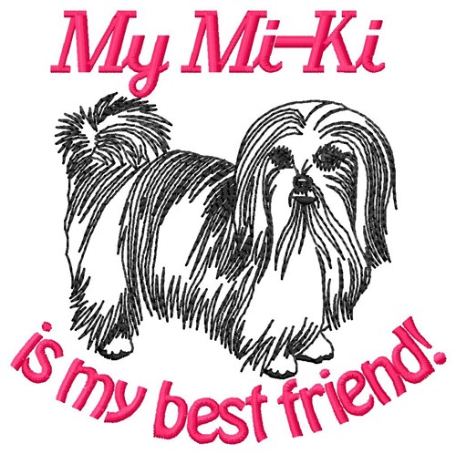Best Friend Mi-Ki Machine Embroidery Design