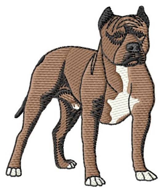 Picture of Staffy Machine Embroidery Design