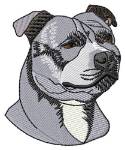 Picture of Staffy Head Machine Embroidery Design