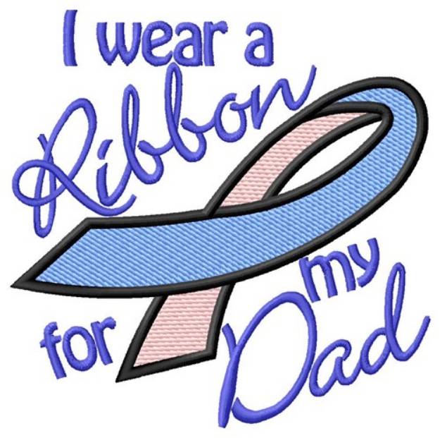 Picture of Ribbon For Dad Machine Embroidery Design