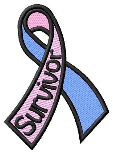 Survivor Ribbon Machine Embroidery Design