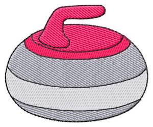 Picture of Curling Rock Machine Embroidery Design