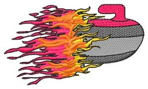 Picture of Flaming Rock Machine Embroidery Design