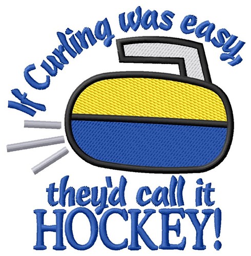 Call It Hockey Machine Embroidery Design