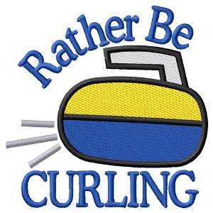Picture of Rather Be Curling Machine Embroidery Design